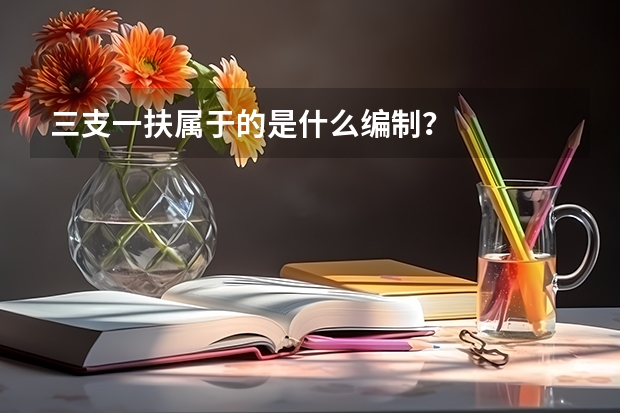 三支一扶属于的是什么编制？