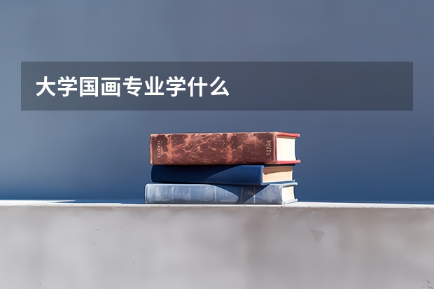 大学国画专业学什么